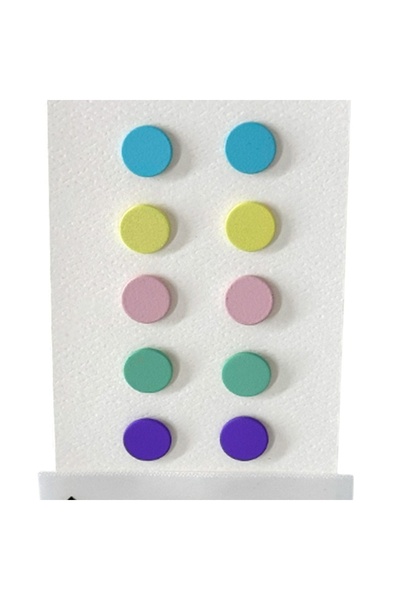 velve Set Cercei dama, model simplu, rotund, Multicolor