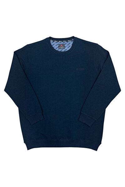 ANNEX Plus Size Men's Crew Neck Sweatshirt Oversized Pullover