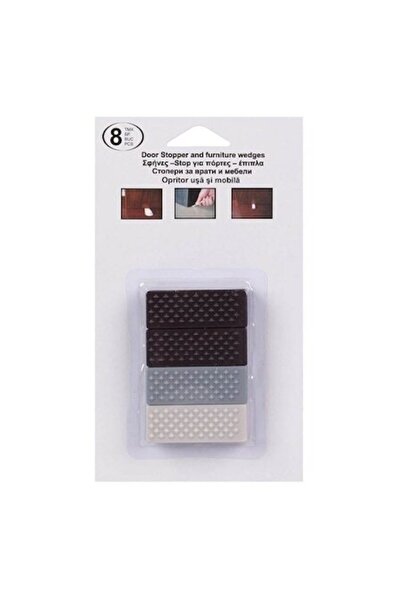 SHOPIENS Set 8 opritoare de uși și mobilier Shopiens®, fixe, plastic, 5 x 2 cm, multicolore