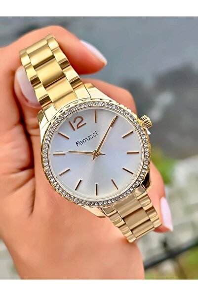 Ferrucci Women's Wristwatch Original Watch Steel Band Waterproof 2 Years Warranty Bracelet Gift