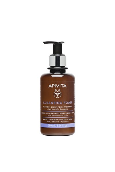 Apivita face and eye make-up remover foam, 200 ml