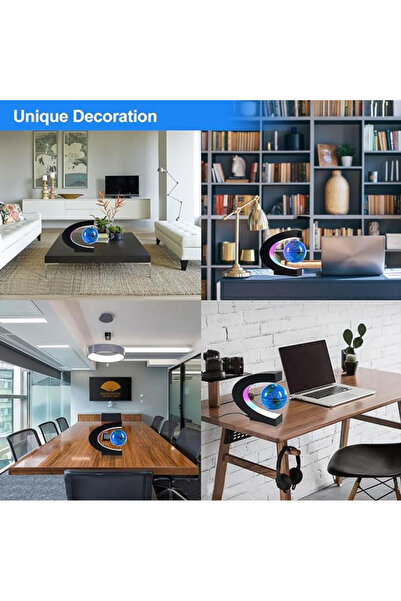 Generic Blue floating globe in arc shape