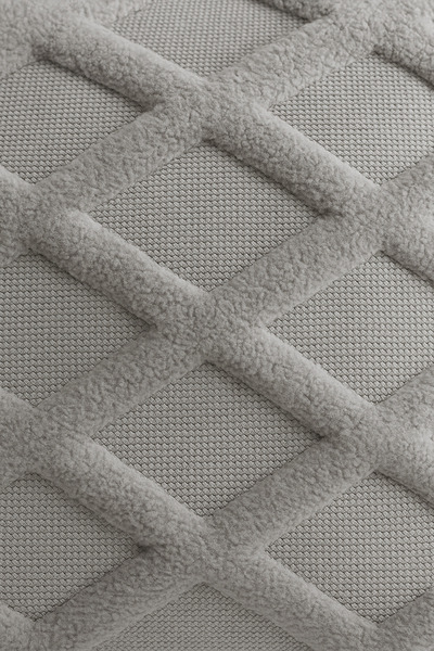 Shadro Textile 2-Piece Furry and Patterned Throw Pillow Cover |   45X45 cm Stylish and Comfortable Decorative Pillow