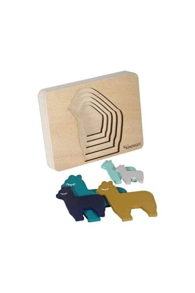 KINDSGUT Puzzle din lemn pentru copii Lama