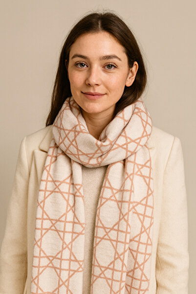 Sebir Moda Cannage Patterned Knitwear Scarf