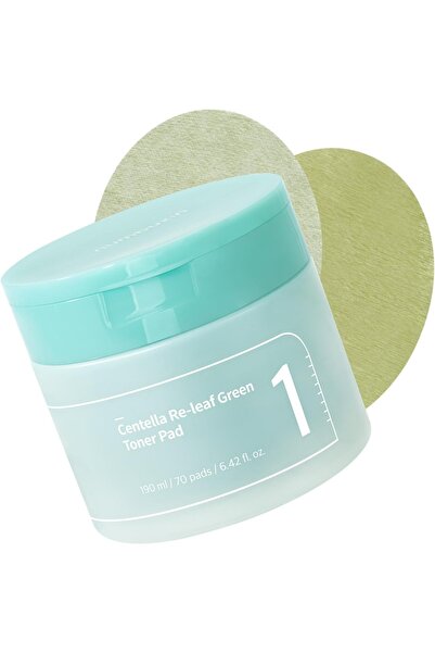 Numbuzin Discuri tonice calmante Nr. 1 Centella Re-leaf Green, 70 bucăți, 190 ml