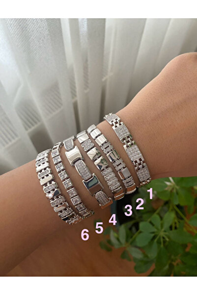 BusradanDesign سوار من الزركون الفضي اللون من شوبينغ