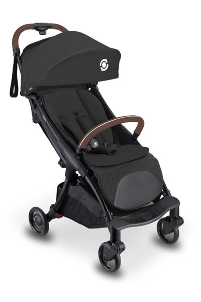 Globber Stroll Lite Foldable Compact Kids Scooter Stroller – Lightweight Ride On for Children – Black