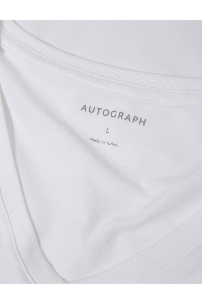 Marks & Spencer Pamuk Karışımlı Kısa Kollu Üst