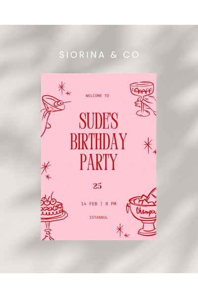 Siorina Events -5 Adet Bachelorette Bride Doğum Günü Kişiselleştirilebilir Da...