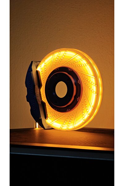 Morfem Disk Fren Tasarımlı Dekoratif Lamba – Araba Tutkunlarına Özel Masa Üst...