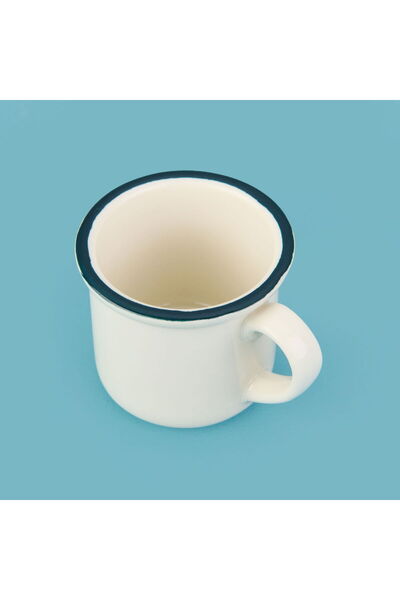ASPARTAM Kitchen Zest Coffee Cup - Cream / Blue - 90 ml