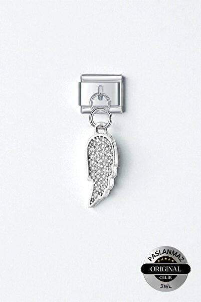 Lynare İtalyan Charm Bileklik Charmı Melek Kanadı Model 1 Adet