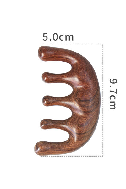 Hope Sandalwood Hair Comb Scalp Relax Acupoint Massager Portable Wooden Handle Comb Anti-static Stylin.