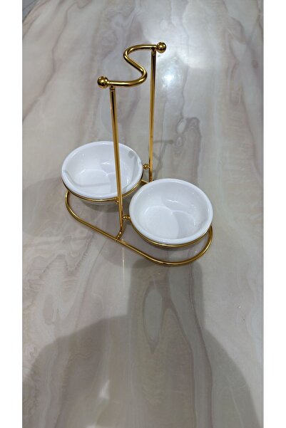 ALMASA Ceramic double serving spoon holder