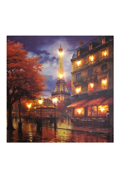 SHOPIENS Tablou decorativ LED - Turnul Eiffel din Paris 50x50cm