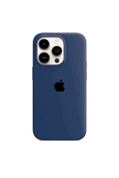 Apple Silicone Case for iPhone 15 Pro, Blue Jeans