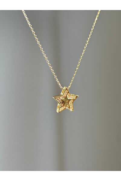 YOUES JEWELRY 316l Çelik 14K Renk Kadın Kolye