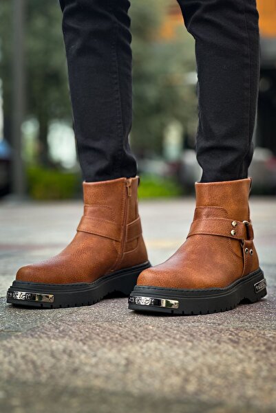 Zerenyus Χειμερινές ανδρικές μπότες Yukon Premium με φερμουάρ, μαύρες