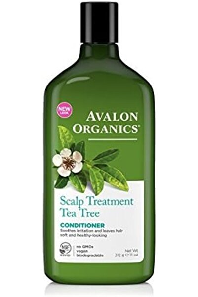 Avalon Organics Scalp Treatment Tea Tree Conditioner, 11 oz (Pack of 2)