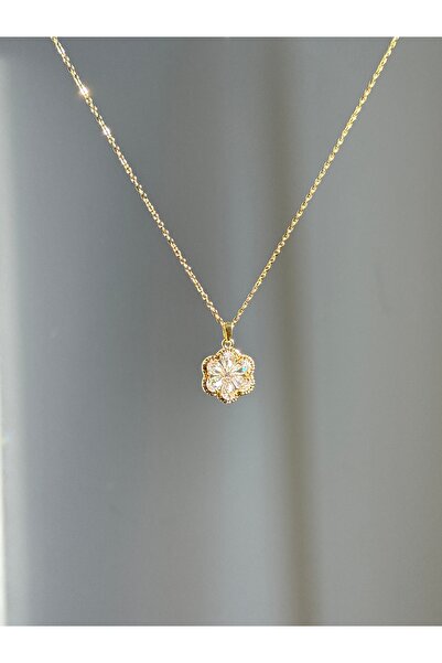 YOUES JEWELRY 316l Çelik 14K Renk Kadın Kolye