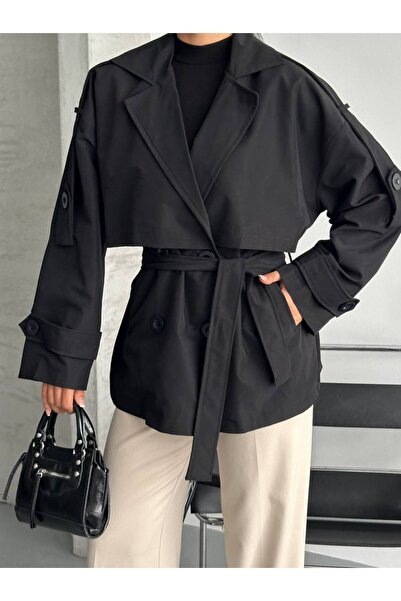 GM Butikk سترة نسائية كبيرة الحجم بأزرار مزدوجة من New Season ZR، سترة نسائية...