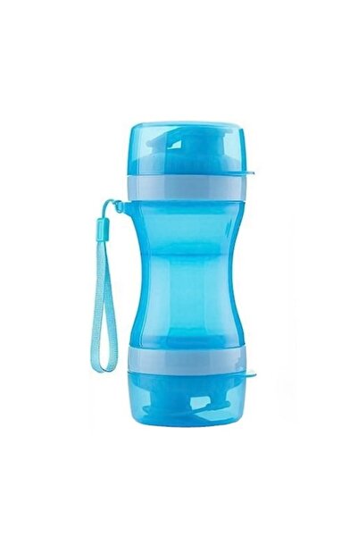 Doty Sticlă dublă 2 în 1 pentru animale de companie, 330 ml, portabilă, albas...