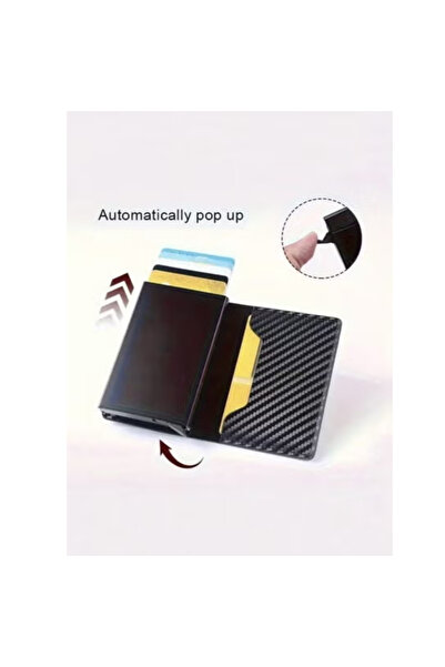 Fstyle Men's Aluminum Alloy Anti-Theft Magnetic Coin Purse Wallet 1pc