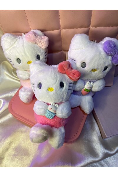 TATLIŞ Yumuşacık peluş hello kitty anahtarlık modelleri . (1 ADET) peluş çant...