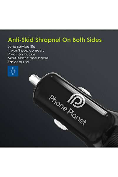 PHONE PLANET 38W Plant Car Charger with 2 USB-A/TYPE-C Ports
