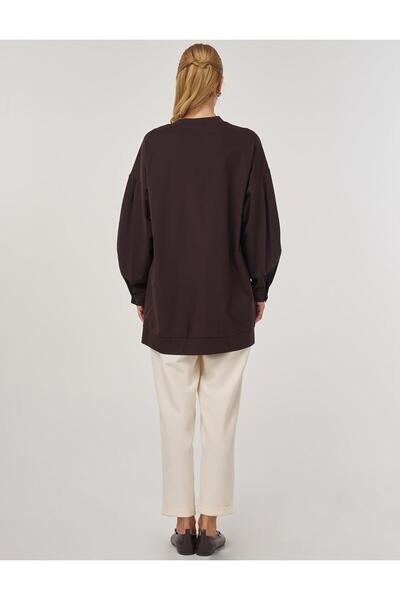 KYR Omzu Lace-Up Sweatshirt Dark Brown