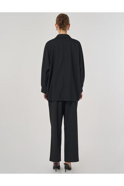 Kayra Relaxed Fit Two-Piece Suit Black