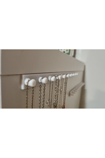 Figürlab Takı Kanca Rayı Organizer Askılık 10 Bölmeli Askılık