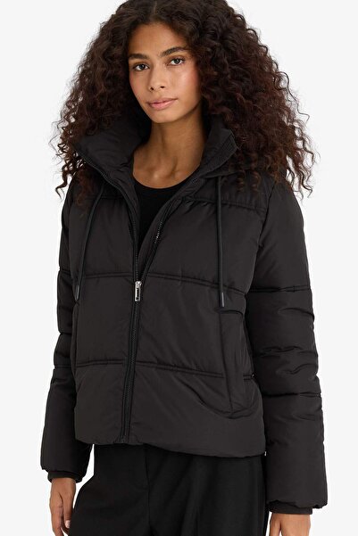 DeFacto Regular Fit Hooded Zippered Puffer Jacket F1944Ax25Wn