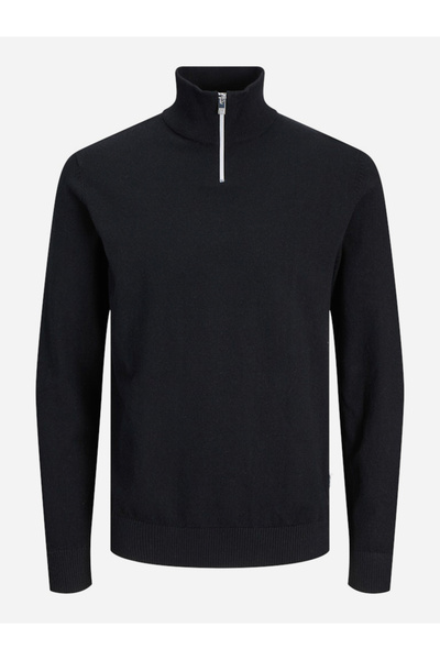 REBEL By Styli JREBCALLUM Flat Knit Half-Zip Sweater