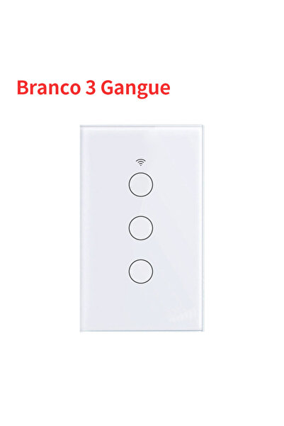 Choice3 مفتاح حائط ذكي يعمل باللمس ثلاثي الفتحات من نوع GGBEE Tuya WiFi، أبيض...