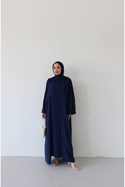ravze butik simli lacivert Abaya
