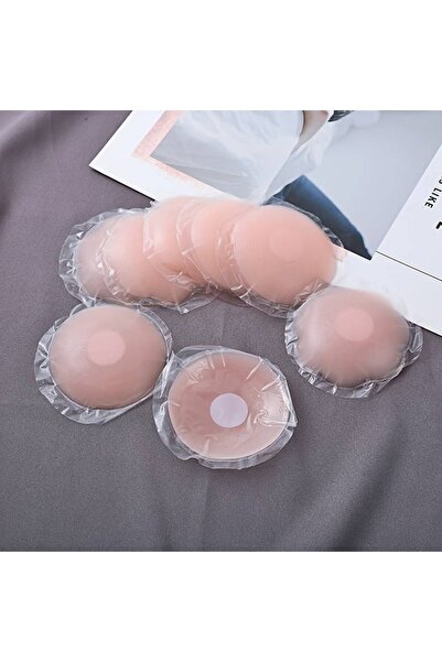 TNY 1 Çift Ten Rengi Silikon Göğüs Ucu Kapatıcı – Kadın Meme Ucu Gizleyici, N...