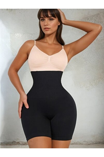 TaliedeViespe Boxer negru fără cusături - lenjerie modelatoare cu FlexiBoning