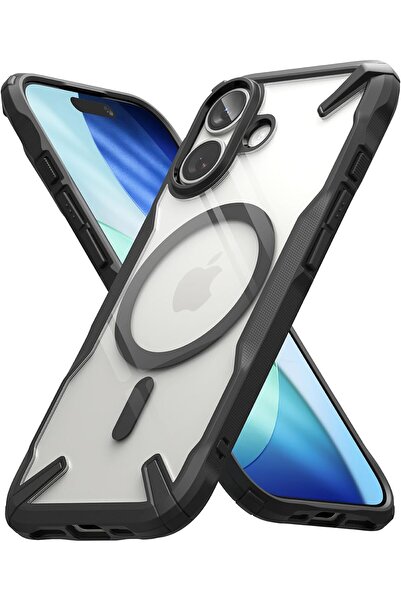 Ringke iPhone 17 Case Back Cover | Fusion-X Magnetic Series - Black