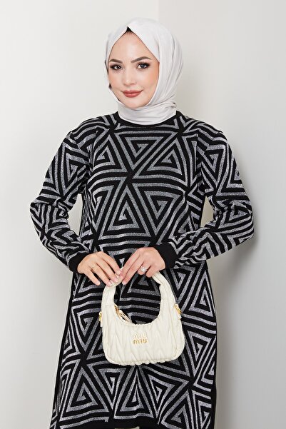 KAYA BUTİK Туніка з геометричним візерунком