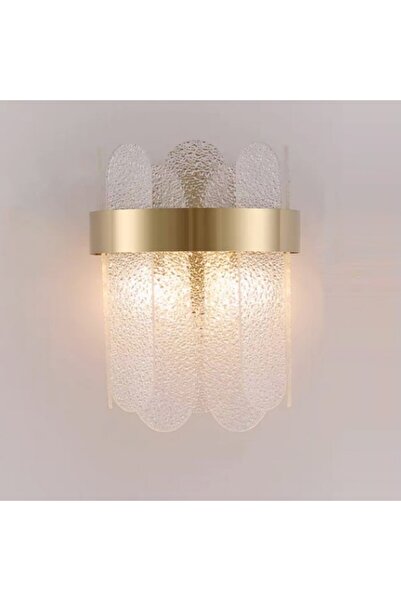 Flippy Lampă de perete - Oțel inoxidabil auriu și cristal, lumină caldă/rece/neutră, 25x20 cm