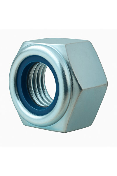 OEM Piulita inalta cu autoblocare plastic DIN 982 8. M20 otel zincat - cutie ...