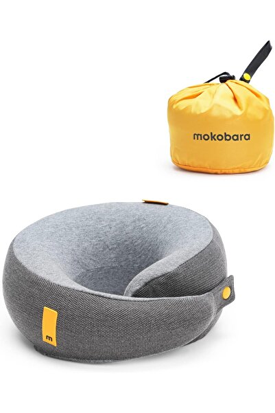 MOKOBARA The Travel Pillow Pure Memory Foam Neck Pillow, Comfortable & Breathable Cover, Machine Was