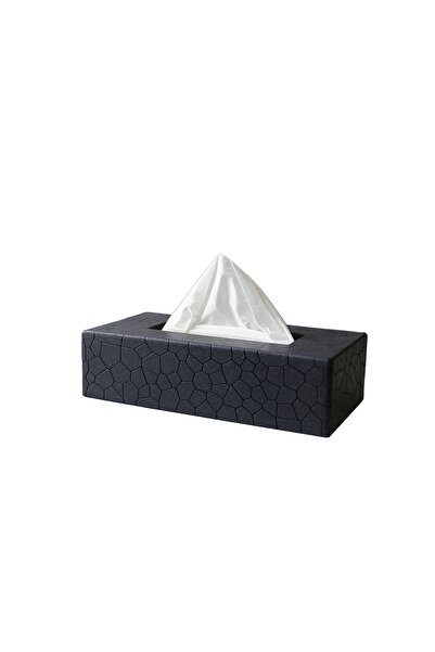 Fibrika Store Modern Tasarım Siyah Masaüstü Peçetelik