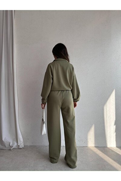 Mooi Butik Hagri̇d Suit 8005 - Khaki