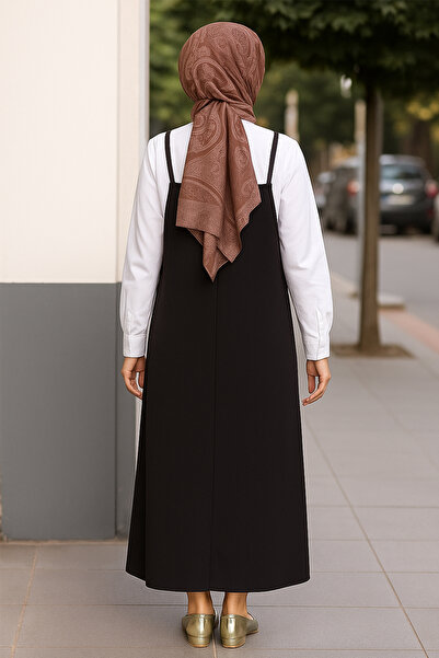 FrereConception Γυναικείο μαύρο φόρεμα με ρυθμιζόμενο λουράκι