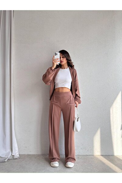 Mooi Butik Hagri̇d Suit 8005 - Brown