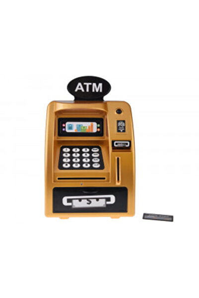 Jokomisiada Pușculiță muzicală ATM pentru depuneri și retrageri, senzor de mișcare, Jokomisiada, aurie