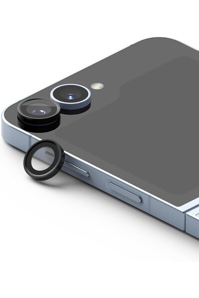 Ringke واقي شاشة زجاجي لعدسة الكاميرا لهاتف Samsung Galaxy Z Flip 6 | أسود